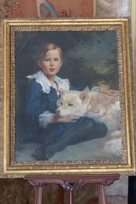 i jeszcze portret syna Daisy,  oni lubili przyrodę i kwiaty i zwierzęta